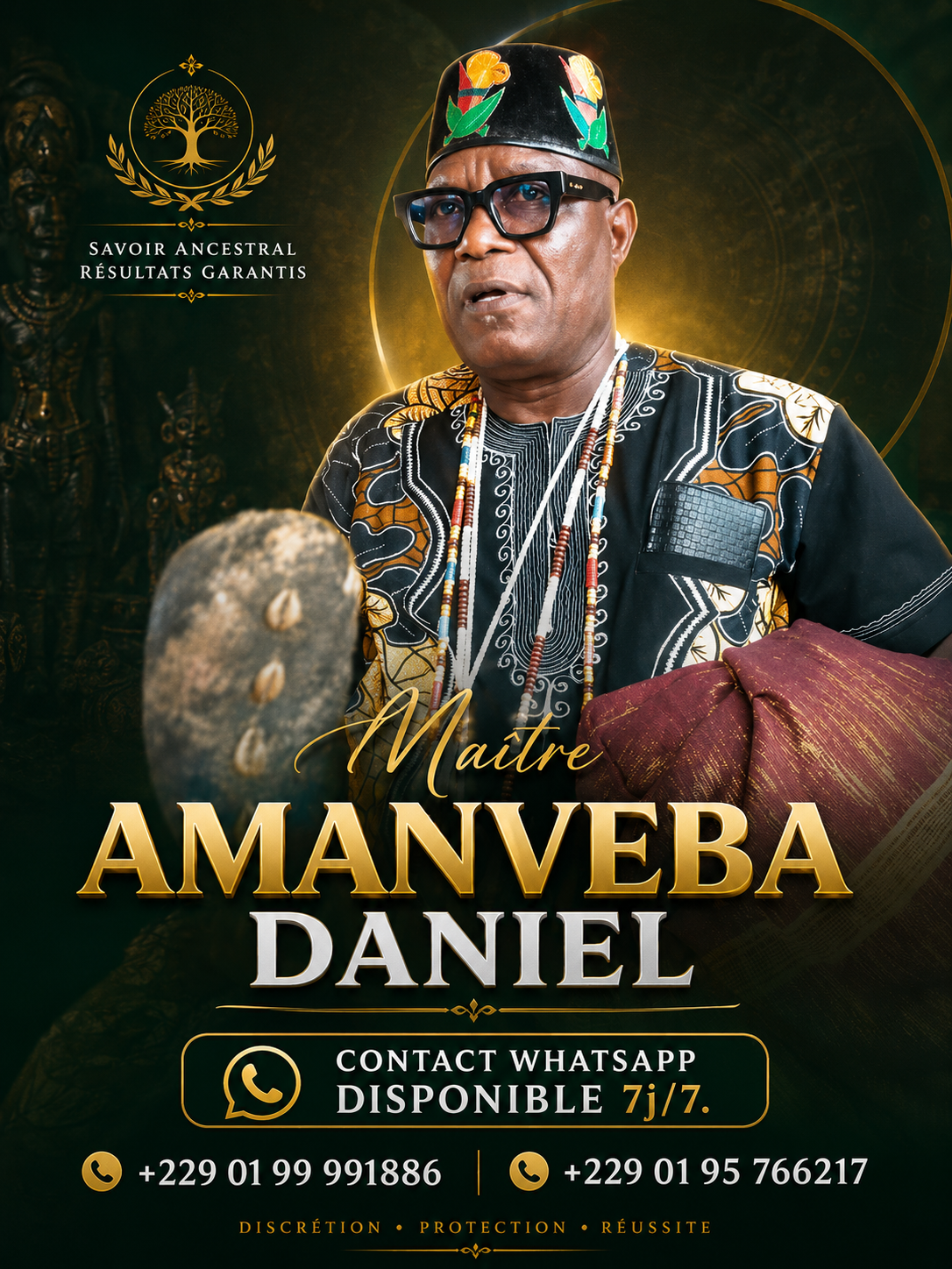 Portrait officiel de Maître Amanveba Daniel
