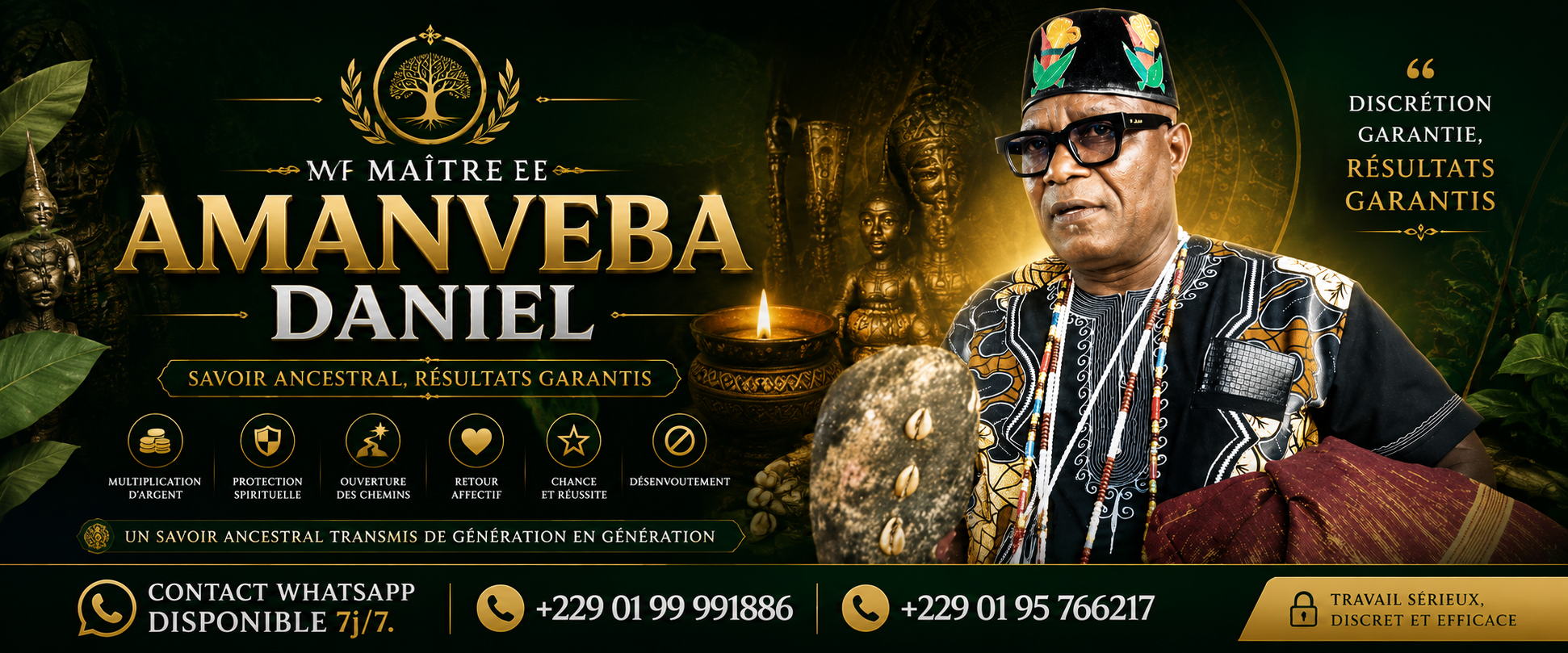 Affiche officielle — Maître Amanveba Daniel